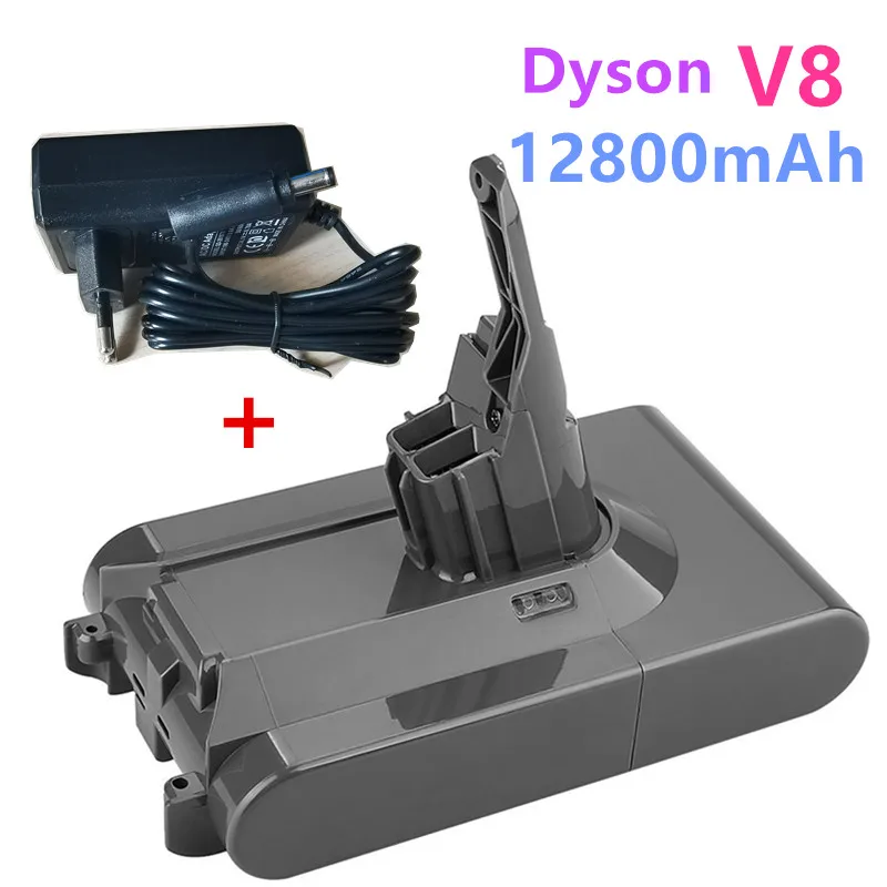100% Originalus DysonV8 12800mAh 21.6 V Baterija Dyson V8 Absoliutus /Pūkuotas/Gyvūnų Li-ion Dulkių siurblys įkraunama Baterija . ' - ' . 0