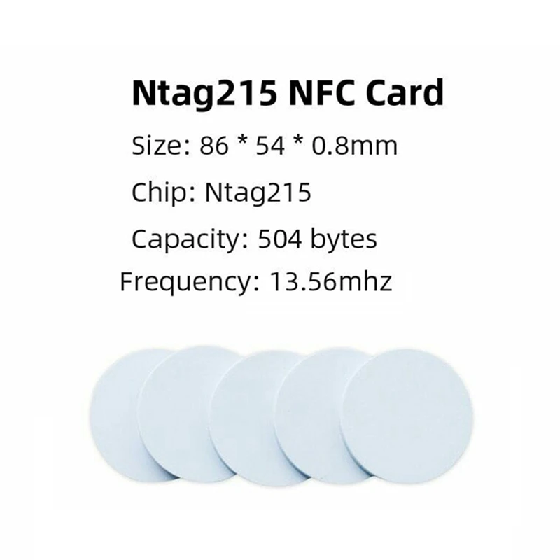1000Pcs/Daug NTAG215 NFC PVC Monetų Chip Telefonai Turimas Etiketes Žymeklį 215 . ' - ' . 1