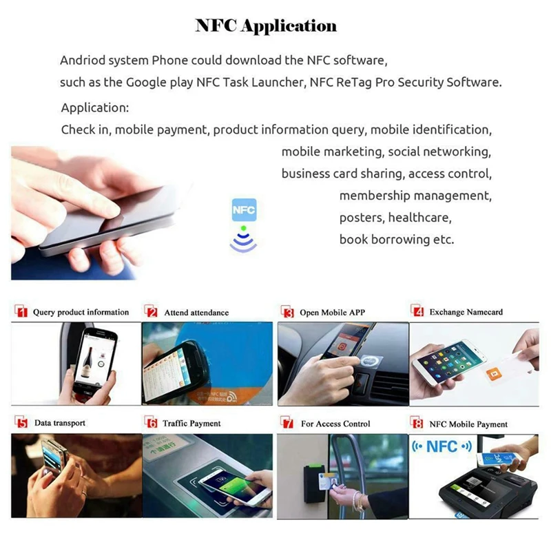 1000Pcs/Daug NTAG215 NFC PVC Monetų Chip Telefonai Turimas Etiketes Žymeklį 215 . ' - ' . 4