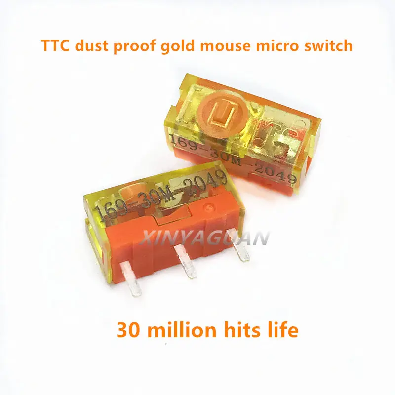 100vnt Naujas TTC dulkėms aukso pelės mikro jungiklis 3pin aukso lydinių kontaktiniai 0.74 N 30 mln. spustelėkite gyvenimo kompiuterio pelės mygtuką . ' - ' . 1