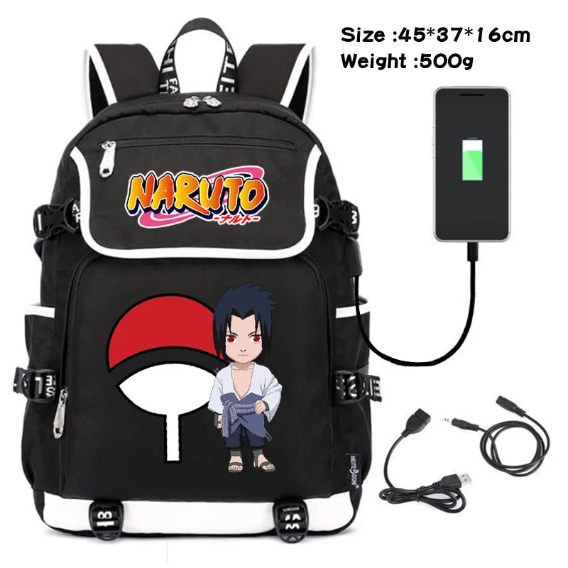 2023 Naruto mokyklinės Kuprinės Anime Naruto Uzumaki Schoolbags USB Įkrovimą, Kuprinės, kelioniniai Krepšiai, Animacinių filmų Mielas Krepšiai Gimtadienio Dovanos . ' - ' . 2