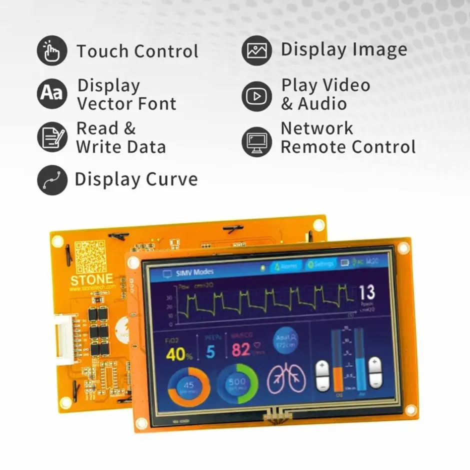 7 Colių HMI Jutiklinis ekranas TFT LCD Modulis su Tinkinimo Aptarnavimą ir Aukštą Rezoliuciją 1800*480/1024*600 Naudoti pramonėje . ' - ' . 4