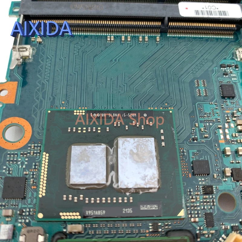AIXIDA A1754738A Pagrindinės plokštės Už MBX-206 SONY Vaio VPCCZ Nešiojamas Plokštė GT330M GPU I5-520M PROCESORIUS visapusiškai išbandytas . ' - ' . 5
