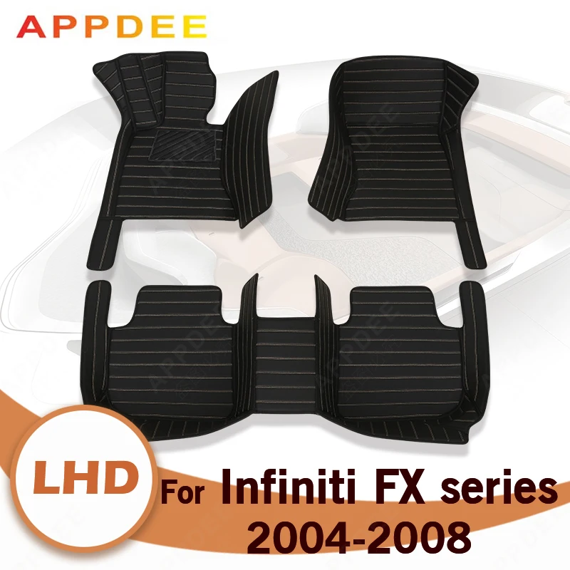 APPDEE Automobilio grindų kilimėliai Infiniti FX serijos 2004 2005 2006 2007 2008 Custom auto pėdų Pagalvėlės automobilių kilimų dangtis . ' - ' . 0
