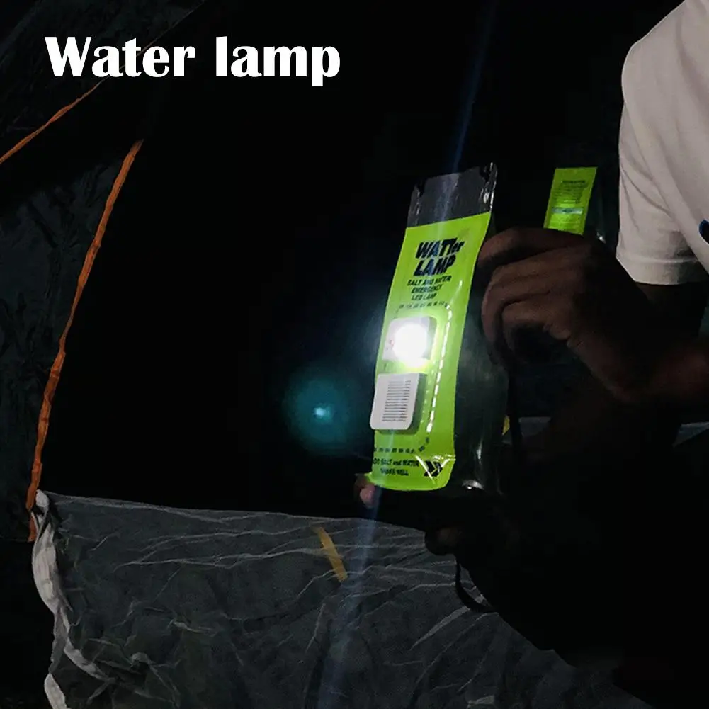 Avarinės Šviesos Druska Vandens Žibinto Lempa Ne Baterija Reikia Portable LED Šviesos Žibintai Pėsčiųjų, Kempingas, Lauko naktinė Žvejyba . ' - ' . 5