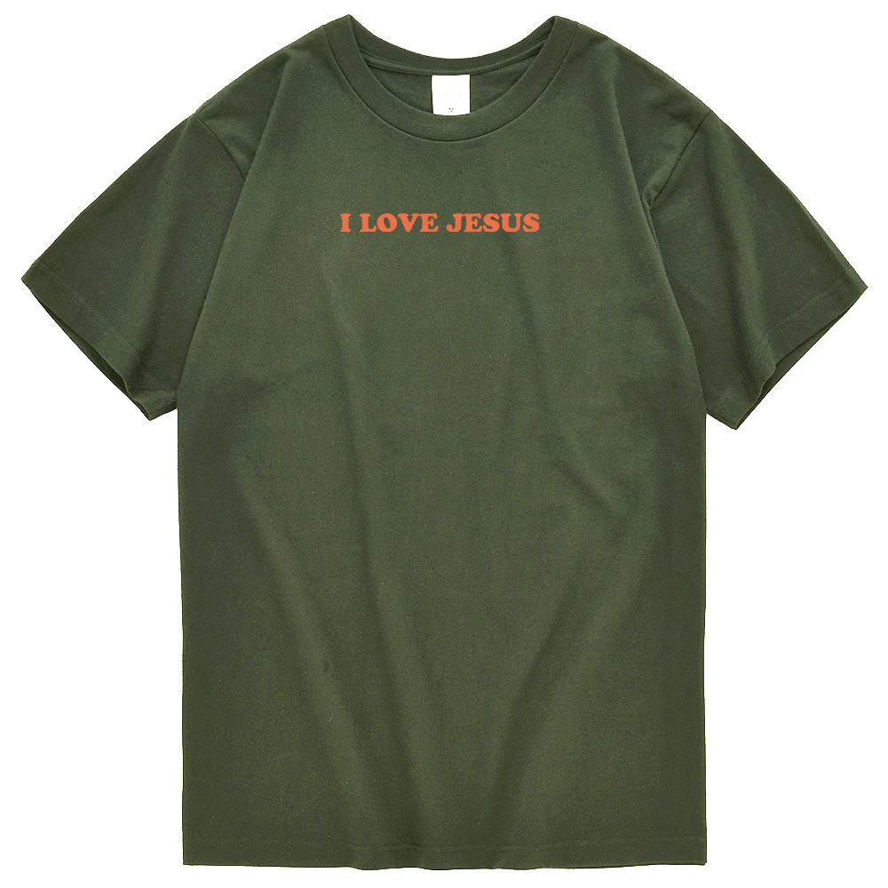Aš Myliu Jėzų Spausdinti Tshirts Vyrų Vasaros Strecth Tshirts Streetwear Kvėpuojantis trumpomis Rankovėmis, Hip-Hop Mados VYRIŠKI T Shirts . ' - ' . 3