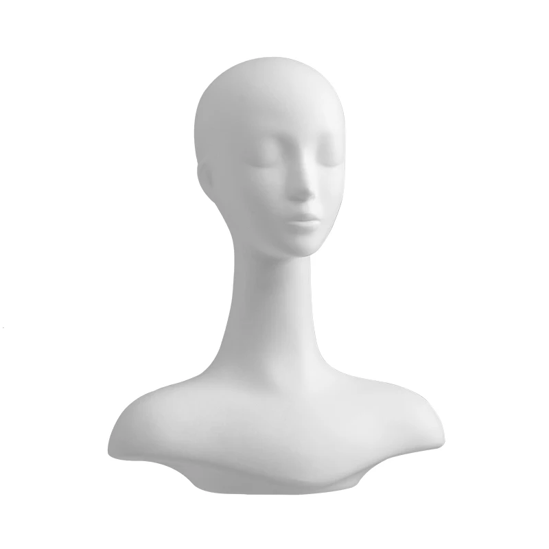 Balta Moteriška Manekeno Galva su ilgais Pole Display Už Perukas Skrybėlę Papuošalai ir Šalikas . ' - ' . 5