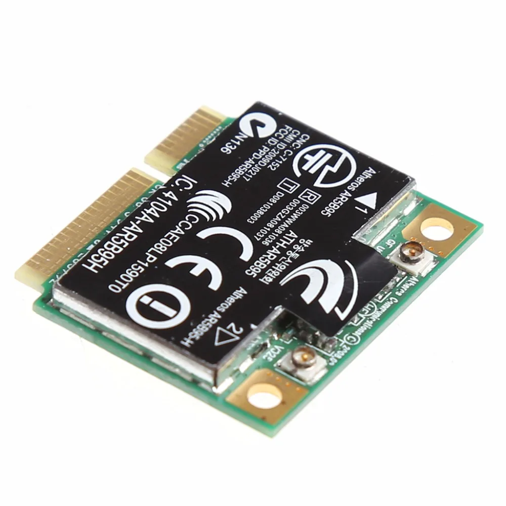 Belaidžio 150M 802.11 b/g/n) Half Mini PCI-E Card HP Atheros AR5B95 605560-005 . ' - ' . 1