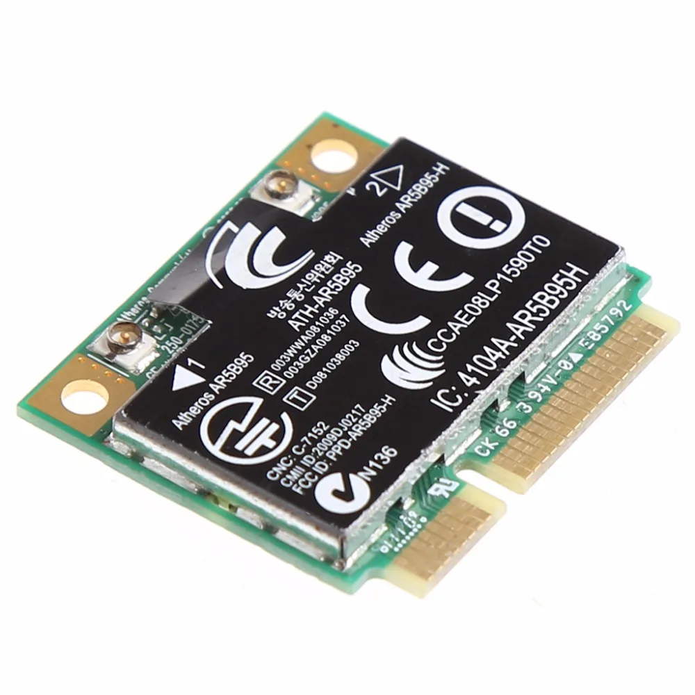 Belaidžio 150M 802.11 b/g/n) Half Mini PCI-E Card HP Atheros AR5B95 605560-005 . ' - ' . 3