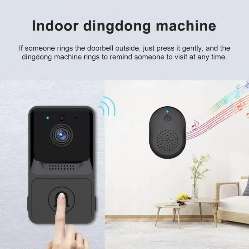 Belaidžio Smart Doorbell Apsaugos Smart Home Vaizdo Skambučių HD Infraraudonųjų spindulių Naktinio Matymo Debesys Saugojimo Ilgo Laukimo Doorbell . ' - ' . 5