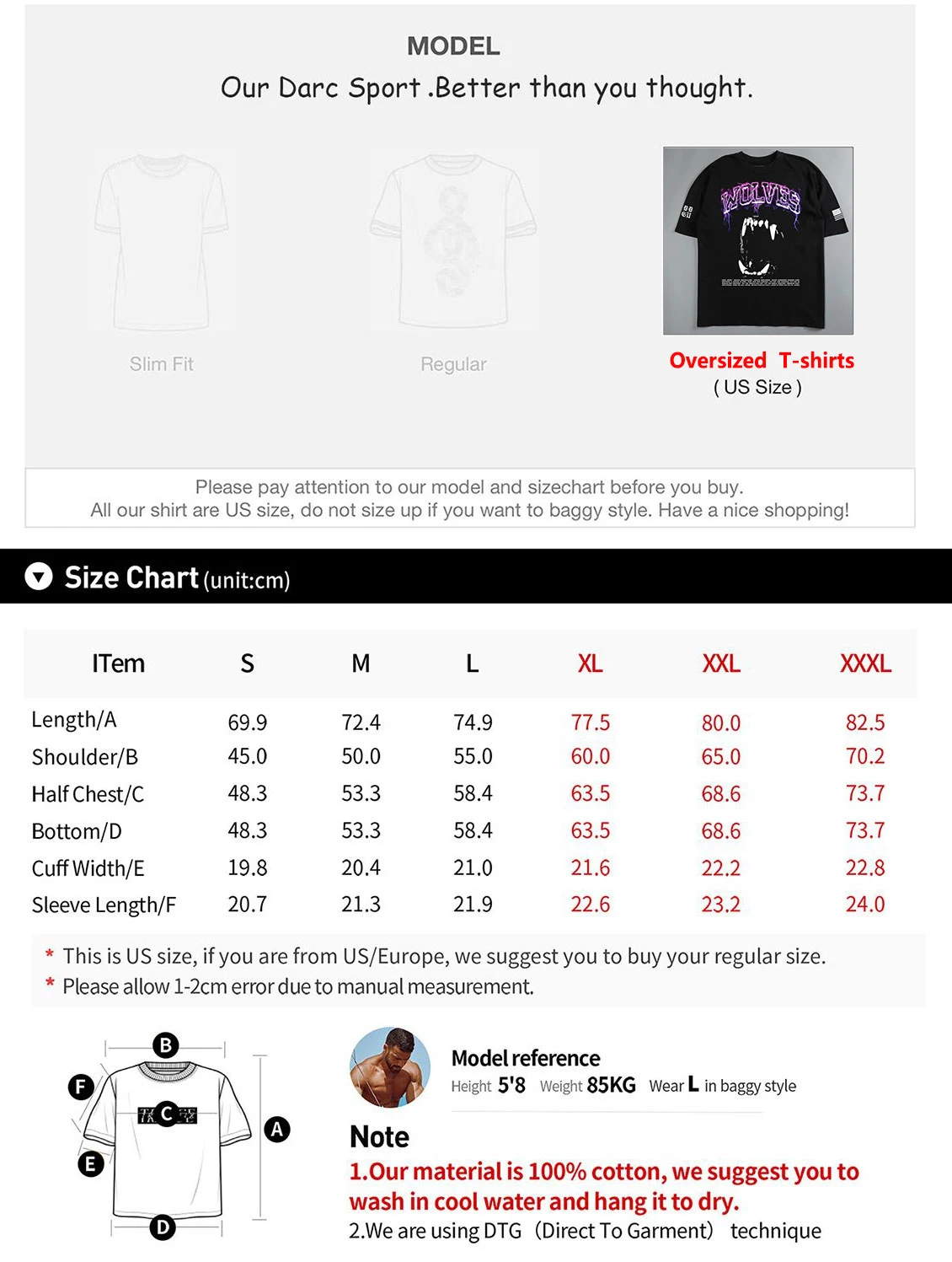 Darcsport Vilkų Klubo Marškinėlių Negabaritinių Treniruotės 100% Medvilnės Kultūrizmo Fitneso Salė Vyrų Tshirts Aukštos Kokybės Darcs T Shirts . ' - ' . 2