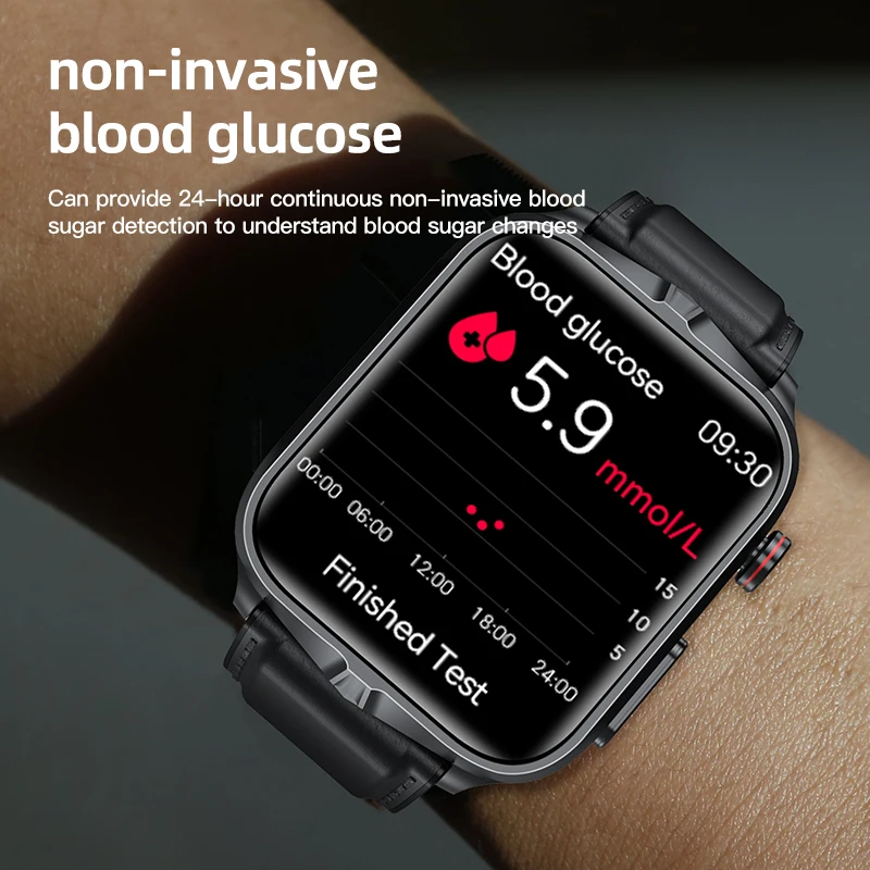 EKG Impulso Elektroterapijos Ne invazinės Kraujo Cukraus Vyrų Smart Žiūrėti Gydymas Lazeriu Sveikatos Kraujo Spaudimas Moterų Sporto Smartwatch . ' - ' . 3