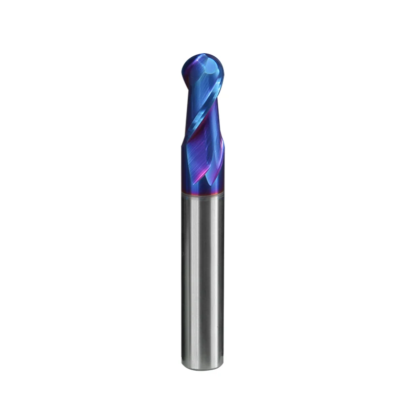 HRC65 Mėlyna Nano-Danga Lydinio Ball Pabaigos Frezavimo Cutter 2-Fleita CNC Maching Volframo Plieno Kamuolys Peilis frezos Įrankiai . ' - ' . 5