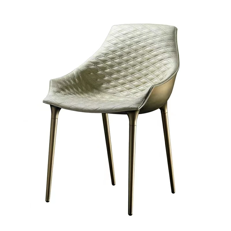 Individualų italijos minimalistinio ir prabangus dizainerio kūrybos stiklo namų valgomojo kėdės, villa modelis kambariai, kavos parduotuvės . ' - ' . 0