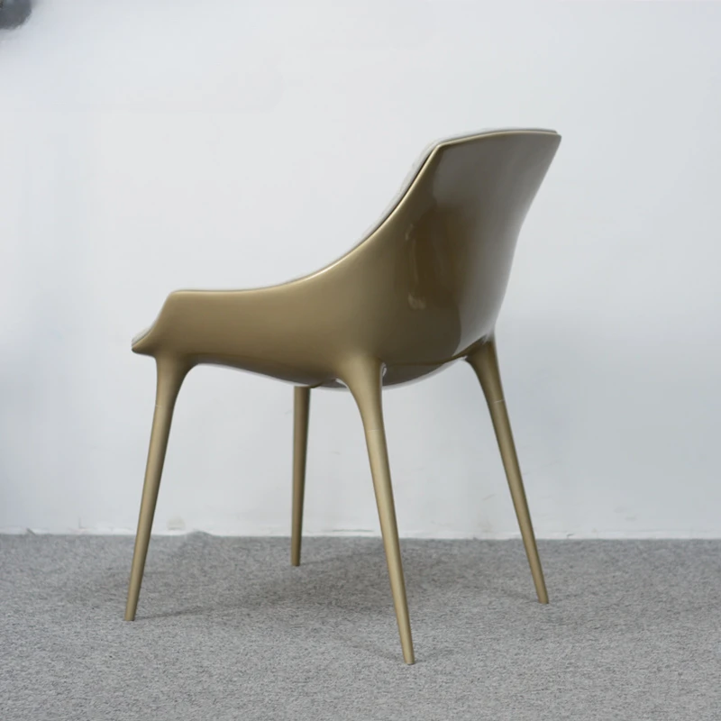 Individualų italijos minimalistinio ir prabangus dizainerio kūrybos stiklo namų valgomojo kėdės, villa modelis kambariai, kavos parduotuvės . ' - ' . 3