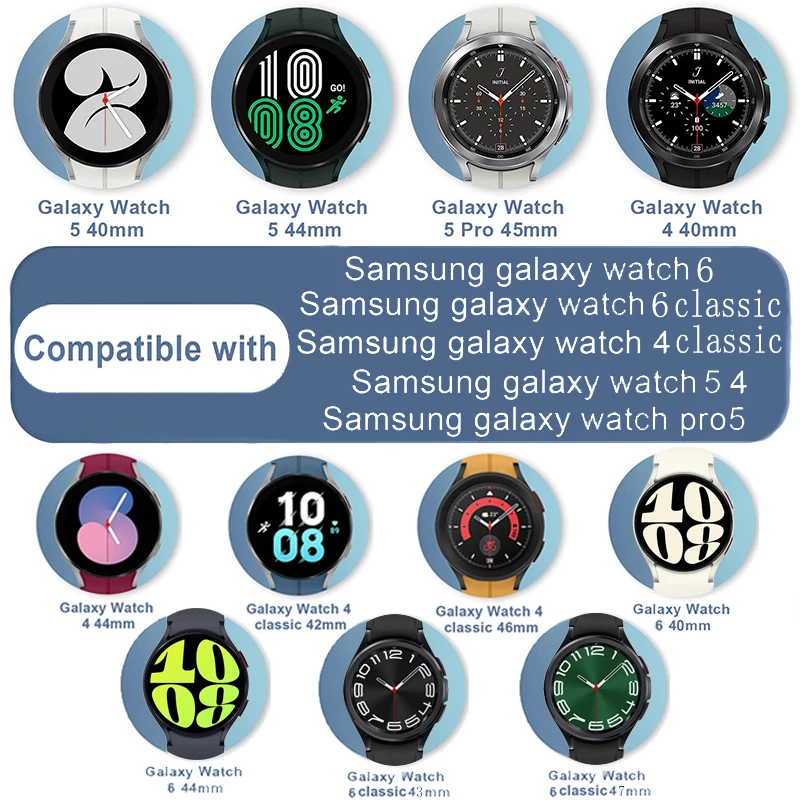 Magnetinio Dirželis Samsung Galaxy Žiūrėti 6 4 Klasikinis 5 pro 44mm 40mm 47mm 43mm 45mm 46mm 42mm 20mm apyrankę galaxt žiūrėti 4 dirželis . ' - ' . 5