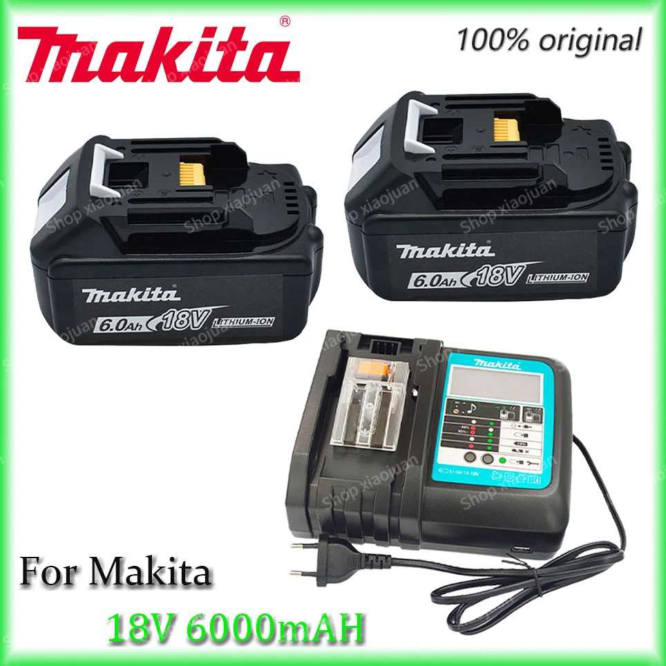 Makita-100% Originalus Įkraunamas elektrinis Įrankis, Akumuliatorius, Keičiamų LED Ličio-jonų, 6.0 Ah LXT 18V BL1860B BL1860BL1850 . ' - ' . 0