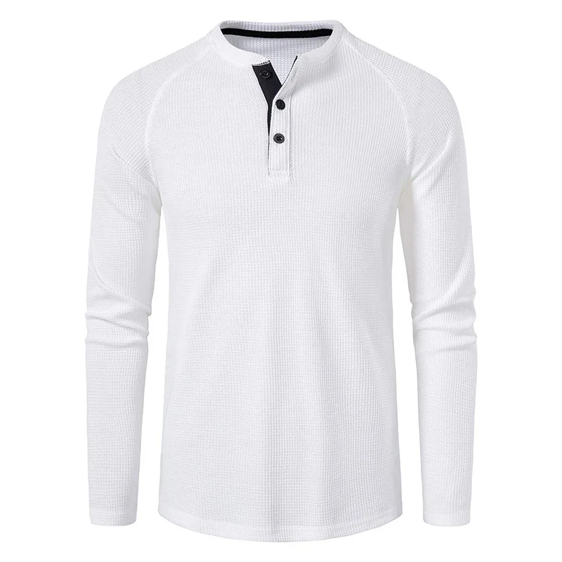 megztinis orui ilgomis rankovėmis vientisa spalva prekybos vyrų dugno marškinėliai 6432 . ' - ' . 0