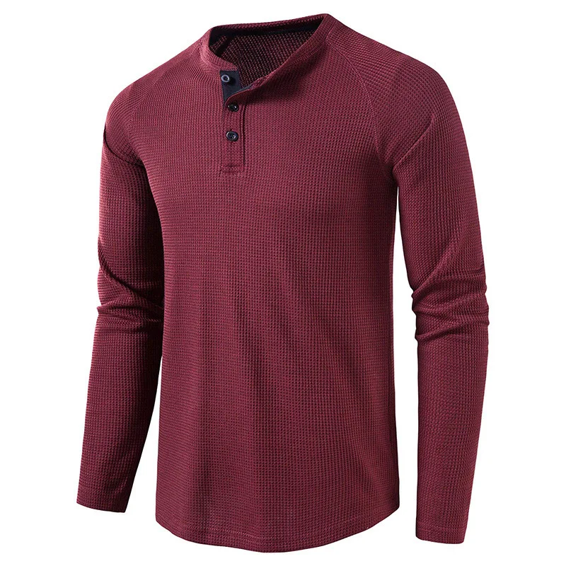 megztinis orui ilgomis rankovėmis vientisa spalva prekybos vyrų dugno marškinėliai 6432 . ' - ' . 1
