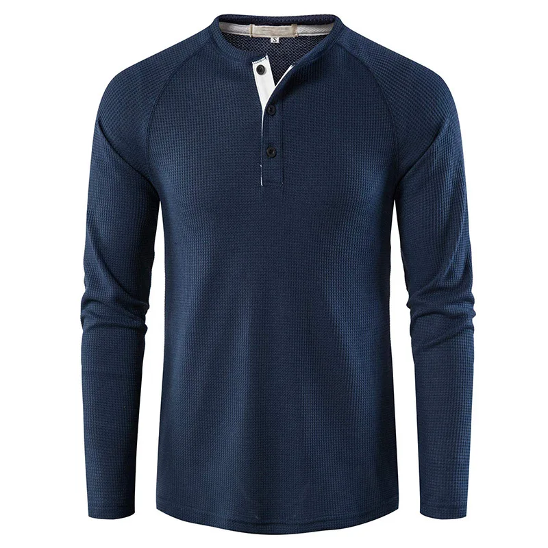 megztinis orui ilgomis rankovėmis vientisa spalva prekybos vyrų dugno marškinėliai 6432 . ' - ' . 3