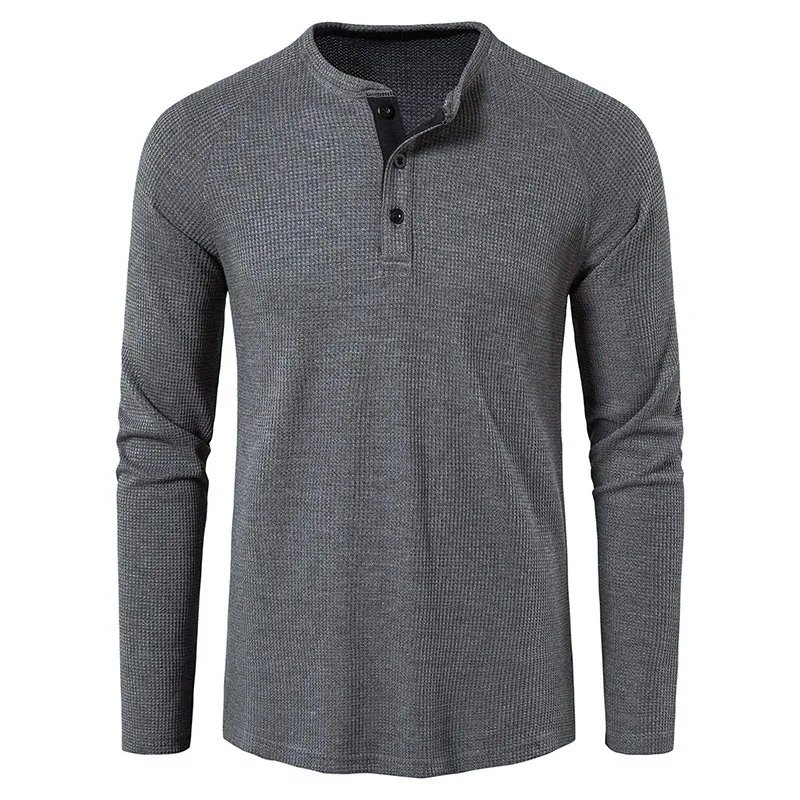 megztinis orui ilgomis rankovėmis vientisa spalva prekybos vyrų dugno marškinėliai 6432 . ' - ' . 4