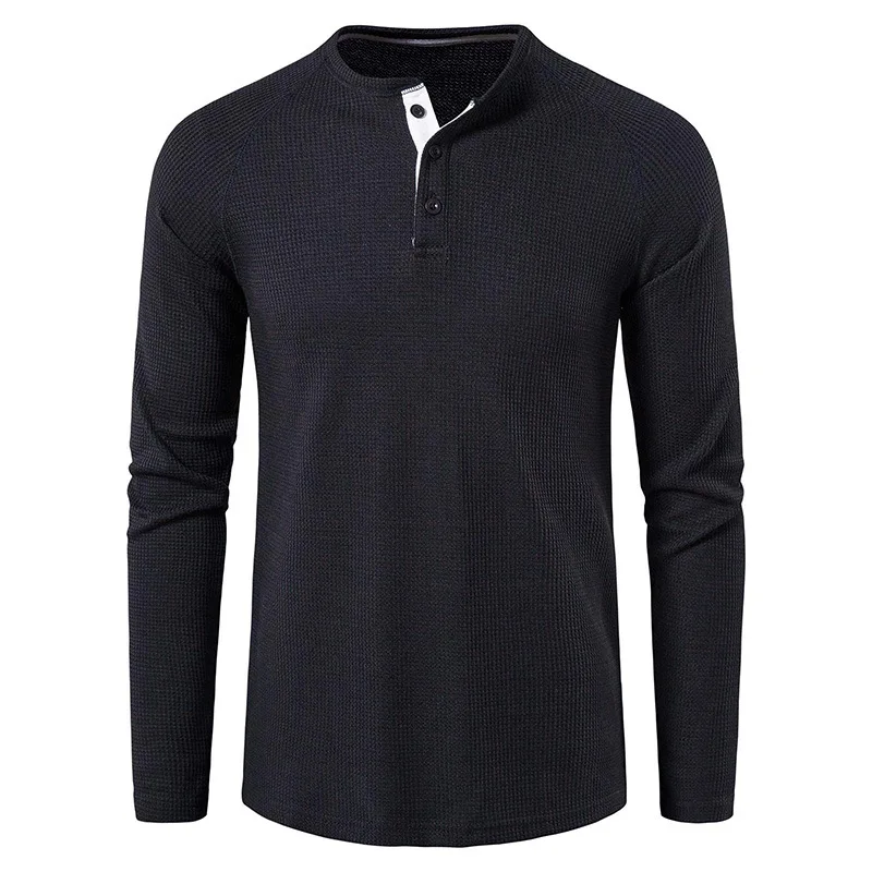 megztinis orui ilgomis rankovėmis vientisa spalva prekybos vyrų dugno marškinėliai 6432 . ' - ' . 5
