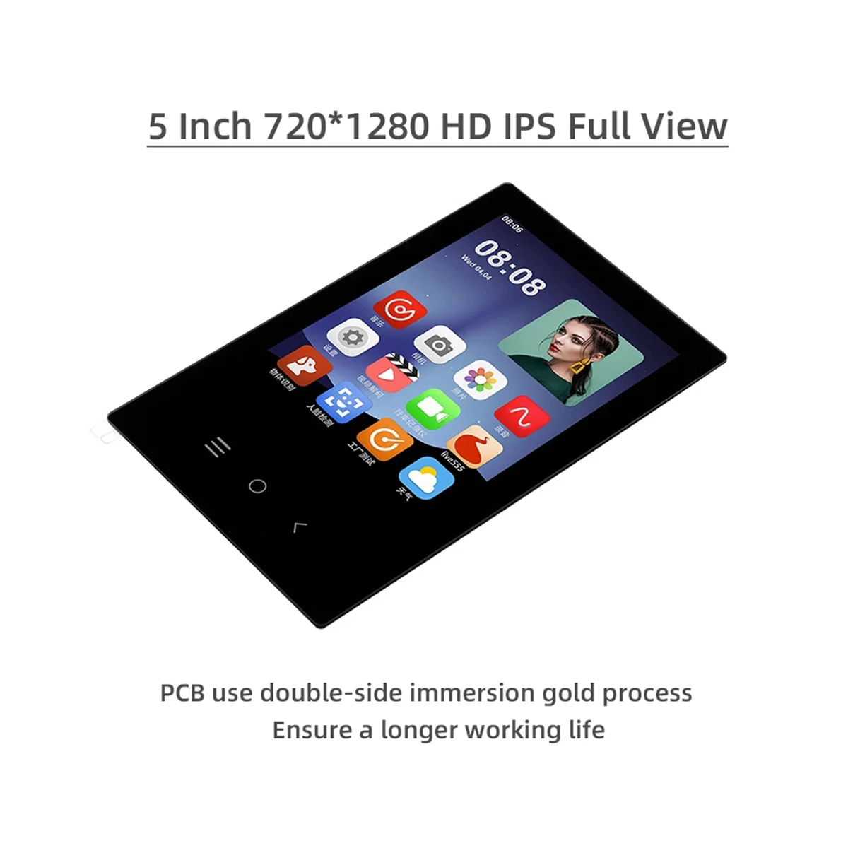 MIPI DSI Ekranas 5 Colių Capacitive Touch Ekrano 720X1280 720P IPS LCD Orange Pi OPI 5/5B/5 Plus Atom RV1126 . ' - ' . 2