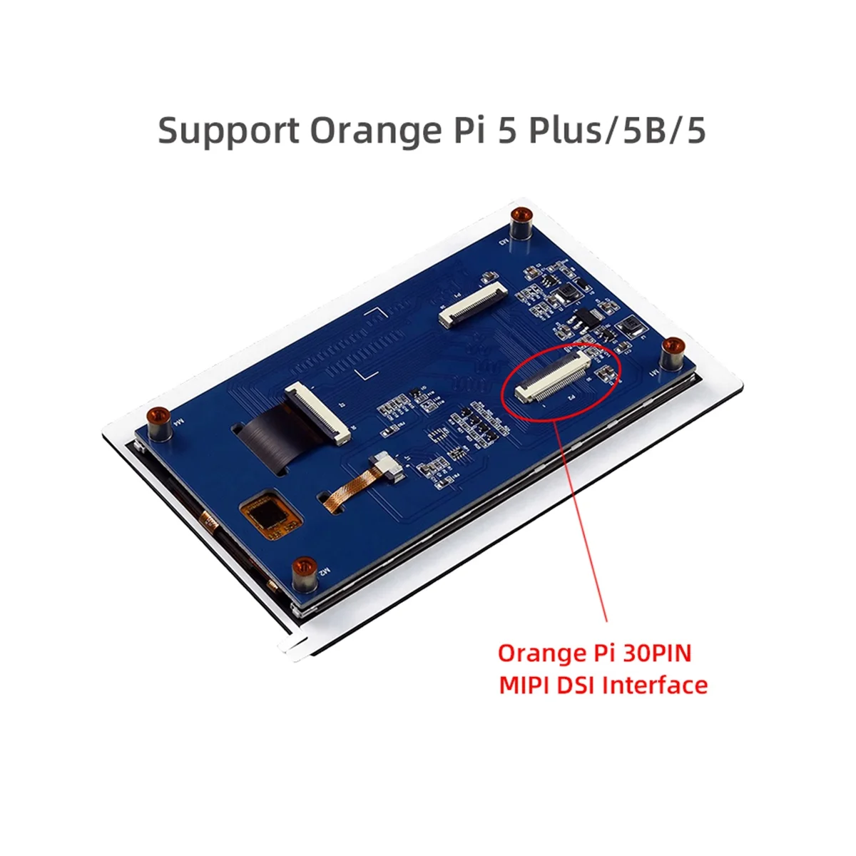 MIPI DSI Ekranas 5 Colių Capacitive Touch Ekrano 720X1280 720P IPS LCD Orange Pi OPI 5/5B/5 Plus Atom RV1126 . ' - ' . 3