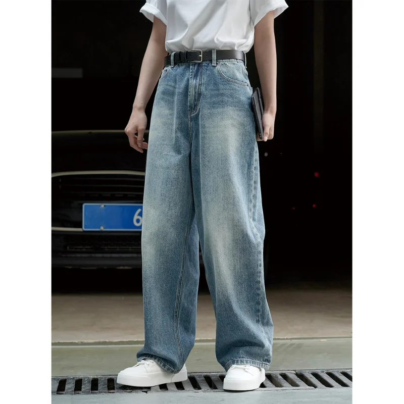 Moterų Pavasario Plataus kojų Džinsus Vasaros Prarasti Tėtis Kelnės Slim Light Blue Atsitiktinis Kelnės Drabužius korėjos Stiliaus Naujas Mados Streetwear . ' - ' . 0