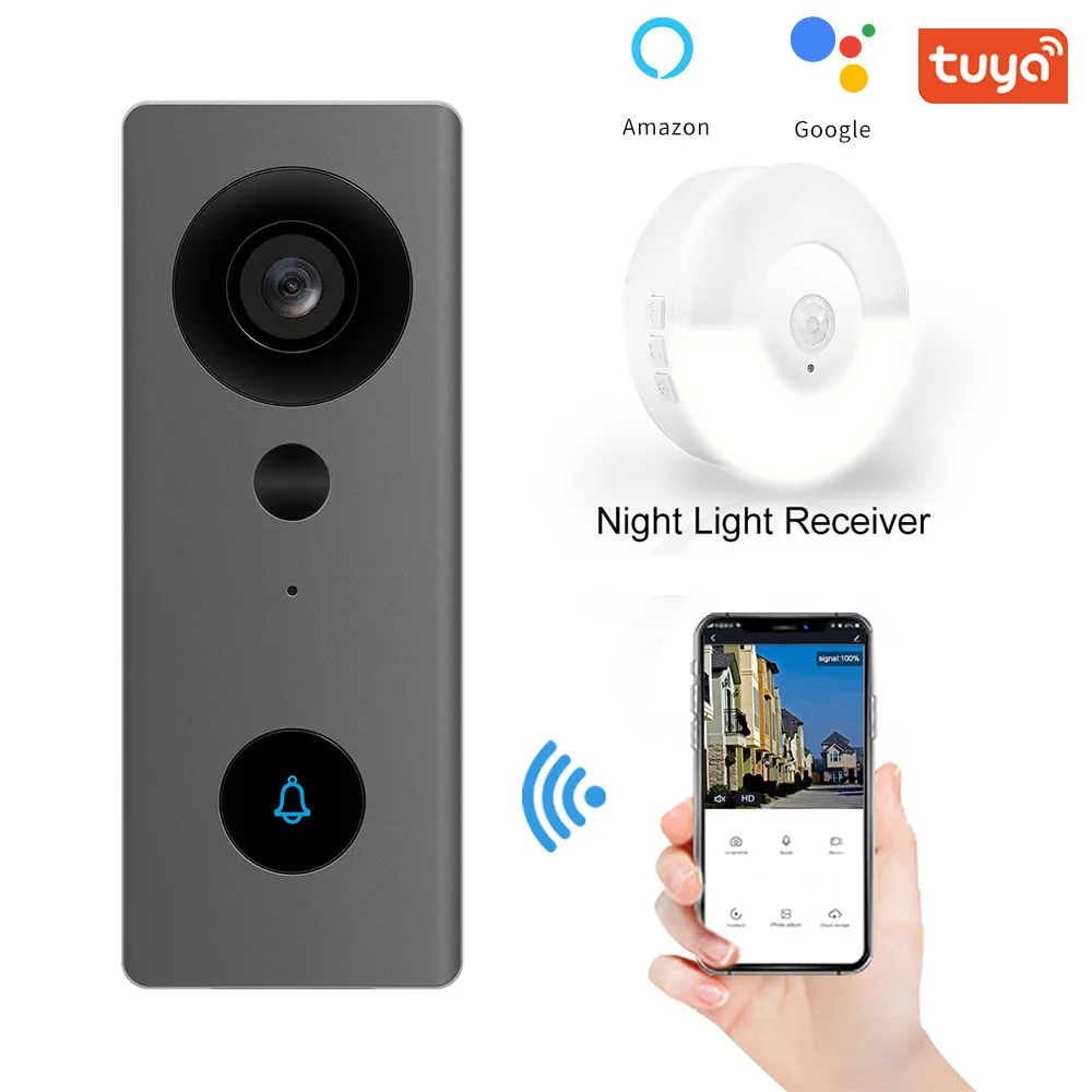 Naujas Atvykimo Tuya belaidžio WIFI HD vaizdo nakties šviesos doorbell kamera mažos galios balso ryšio signalo šviesos ding dong kambarys . ' - ' . 0
