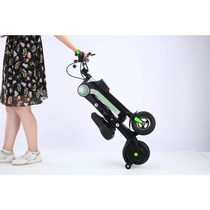 Naujas Dizainas Šviesos Lankstymo Suaugusiųjų E-dviratis E-dviratis Elektrinis Dviratis Paspirtukas su Sėdynės . ' - ' . 4