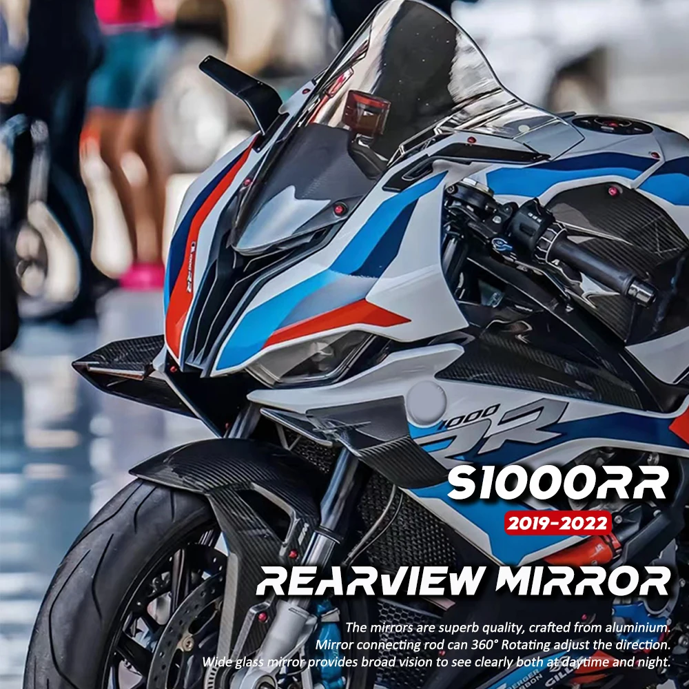 NAUJAS išoriniai tinka BMW S1000RR. 2019 m. 2020 -2022 M1000RR 2021 2022 S M 1000 RR Motociklo galinio vaizdo Šoniniai Veidrodžiai s1000rr . ' - ' . 0