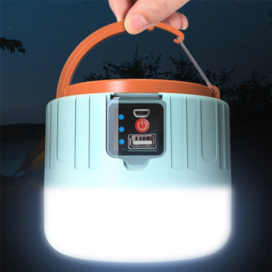 Nešiojamų Žibintų 3 Rūšių Saulės LED Kempingo Žibintas USB Įkrovimo Lemputė Lauko Vandeniui Palapinę, Lempos, Avariniai Žibintai Žibintuvėlis . ' - ' . 4