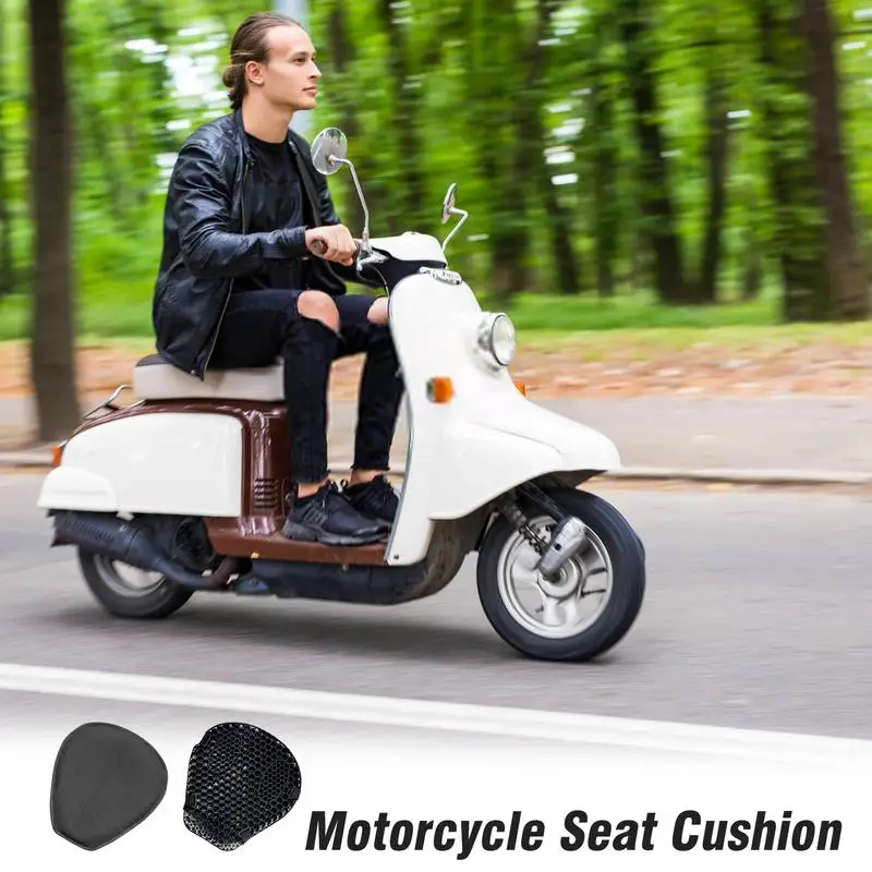 Oro srautas Sėdynės Padengti Motociklo Balneliai Moto 3D Korio Šoko Paramos Įsisavinimo Šviežio Medaus Sėdynės Slėgio ribojimo . ' - ' . 2
