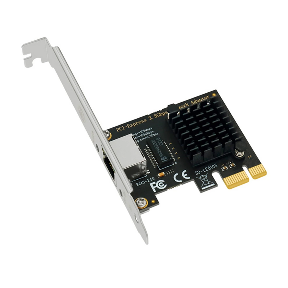 PCI-E 2,5 G Tinklo plokštė RTL8125BG PCI-E X1 Iki 2,5 Gbps Gigabit RJ45, Ethernet Tinklo plokštės dėl PC . ' - ' . 2