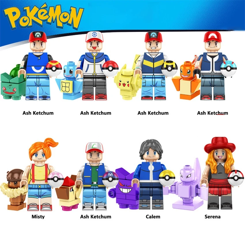 Pokemon Blokai Anime Plytų Mini Kūrimo Bloką, Pikachu Charizard Eevee Mewtwo Anime Surinkti Veiksmų Modelį, Lėlės, Žaislai vaikas dovanos . ' - ' . 0