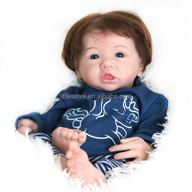 Reborn Baby Doll Silikono viso Kūno Lanksti Mergina 16Inch Naujagimių Tikroviška, Minkšta Liesti 