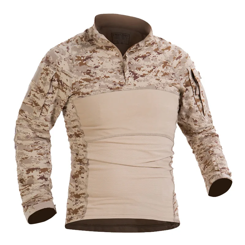 Taktinis Kovoti Marškinėliai Vyrams Medvilnės Karinę Uniformą Kamufliažas Mokymo Marškinėliai Multicam JAV Kariuomenės Drabužius ilgomis Rankovėmis Marškinėliai Camo . ' - ' . 0