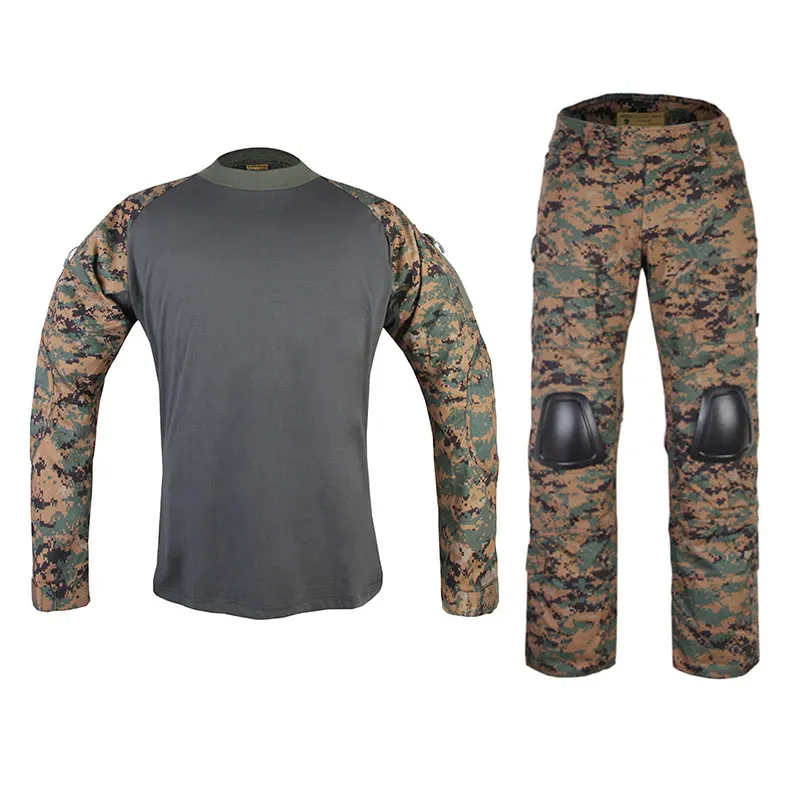Taktinis Kovoti Nustatyti Marškinėliai Kelnės Vienodi Kostiumai Long Sleeve T-Shirt Viršūnes Gen 2 G2 Mens Muito Krovinių Kelnės Medžioklės Milsim JD . ' - ' . 0