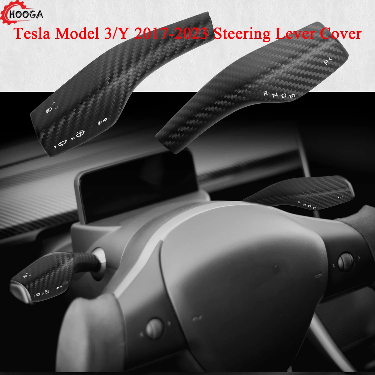 Tesla Model 3/Y 2017-2023 Vairo Svirties Dangtelis 2 VNT Anglies Pluošto Pavarų perjungimo Svirties, Interjero Apsauga Svirties Dangtelis Priedai . ' - ' . 0