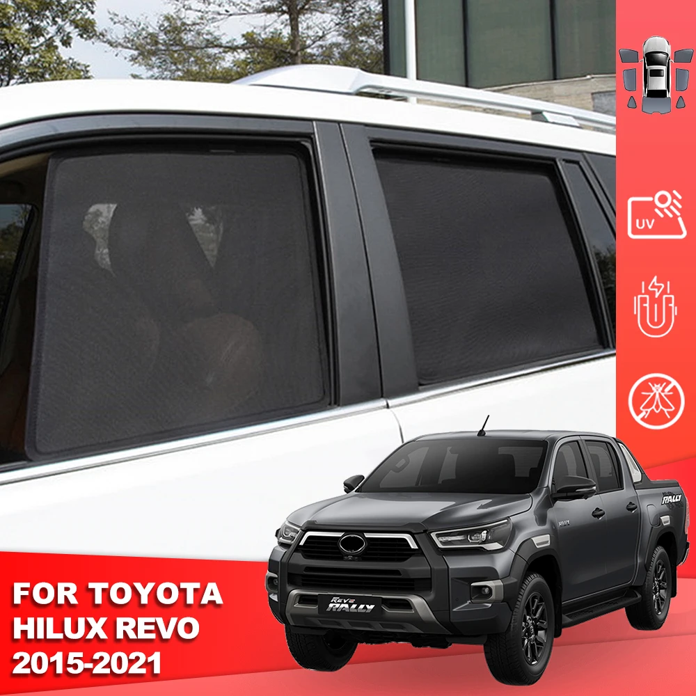 Toyota HILUX VIII Pikapas REVO 2015-2022 Automobilių skėtį nuo saulės Skydas Užpakalinė Kūdikių Lango Saulė Pavėsyje Skydelis Priekyje priekinio, galinio Stiklo Užuolaidėlės . ' - ' . 0