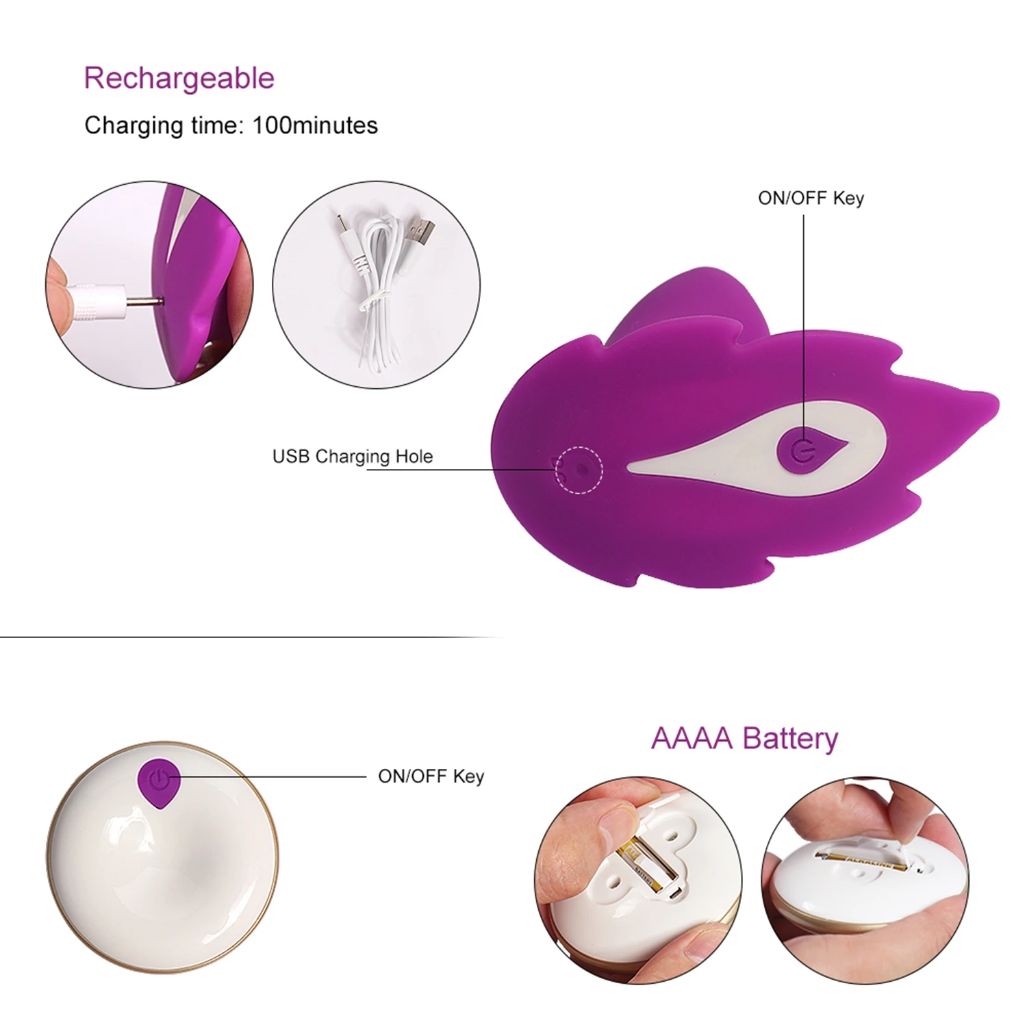 Vibratorius G Spot Clit Massager Kelnaitės Makšties Stimuliavimas Triušis Vibracija Sekso Žaislai Moterims . ' - ' . 4