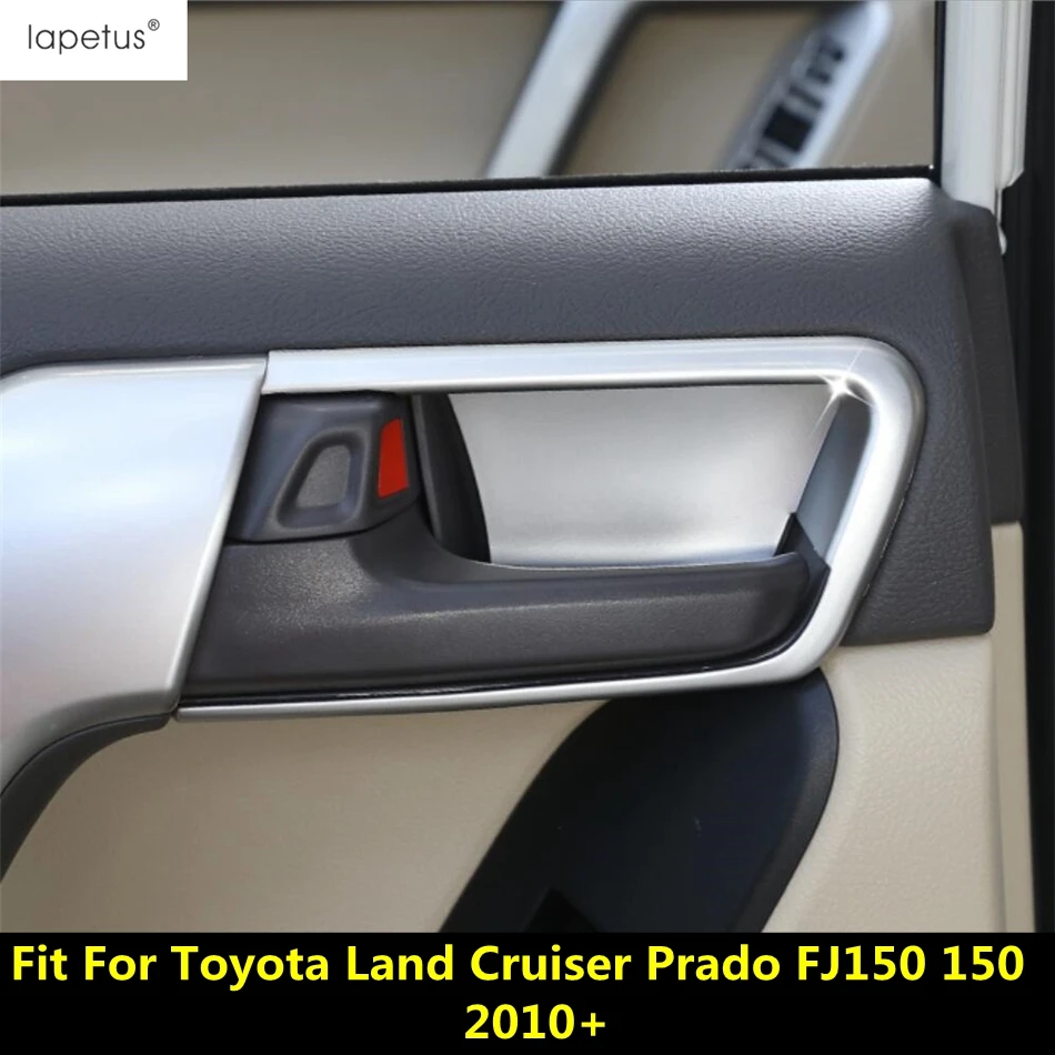 Vidinė Durų Rankena Dubenėlį, Padengti Apdaila Toyota Land Cruiser Prado FJ150 150 2010-2020 M. ABS Chromas / Matinis Reikmenys, Interjero Rinkinys . ' - ' . 0