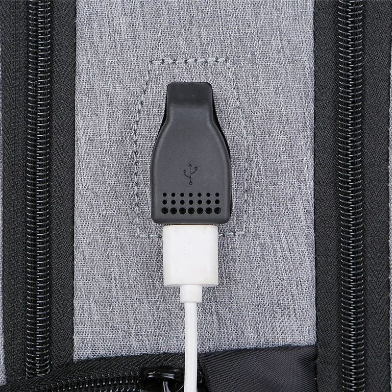Vyrai Kuprinės Anti-Theft USB Įkrovimo Kelionės Backpack 15.6 Colių Nešiojamas Kuprinės Vyrų Vandeniui Lauko Sporto Mokykla Krepšiai . ' - ' . 3