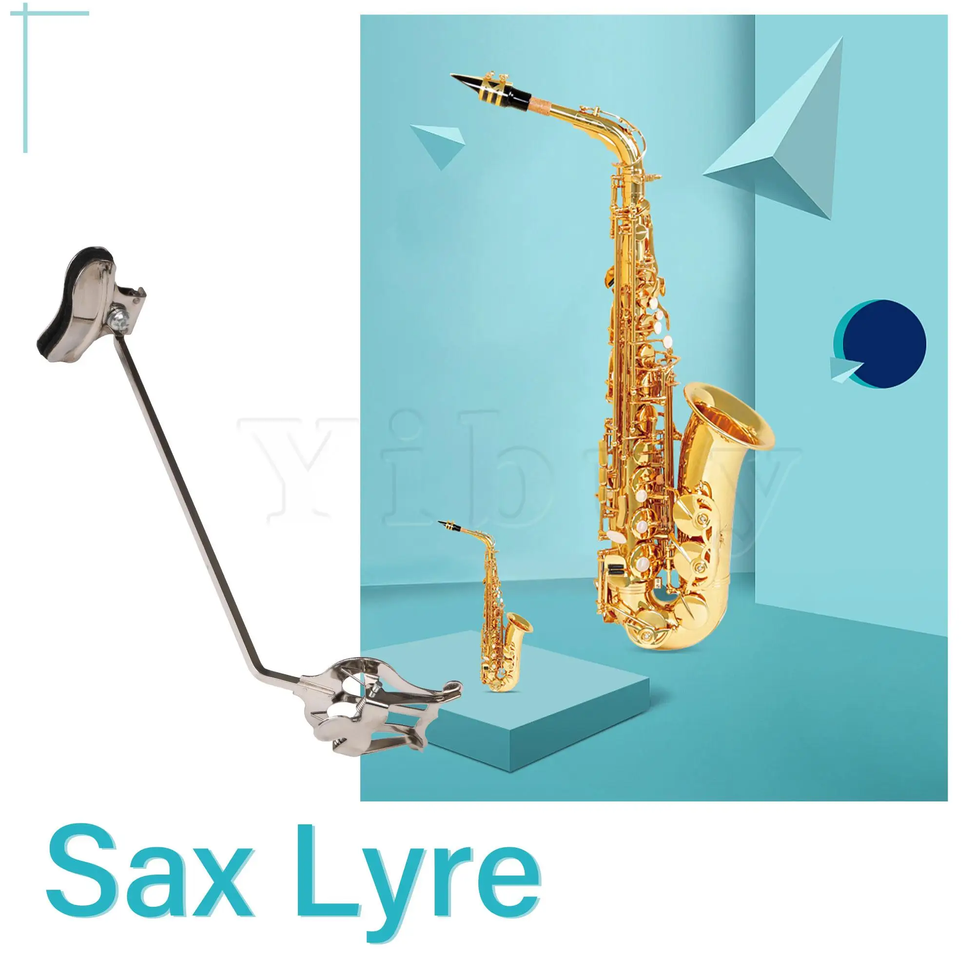 Yibuy 20 VNT Sidabrinės Sax Lapo Muzikos Įrašą Turėtojas Clamp-On Turėtojas Lyra Muzikos Instrumentas Sopranas, Tenoras Saksofonas Dalis . ' - ' . 3