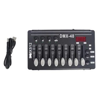 1 VNT DMX Valdytojas Mini DJ Šviesos Konsolės Valdymo Dmx512 LED Scenos Šviesos Lazerio Projektorius Juda Galvos Dūmai, Šaltas