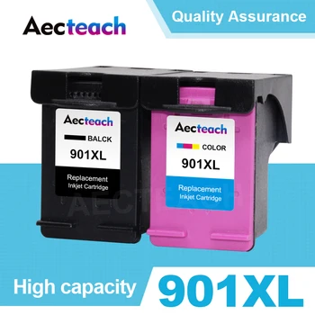 Aecteach rašalo kasetės Pakeitimo hp 901 xl hp901xl už officejet 4500 J4580 J4550 J4540 4500 J4680 J4524 J4535 J4585 J4624