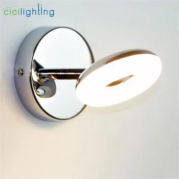Naujas 5W LED Tuštybės Žibintai Aukštos Kokybės Nerūdijančio Plieno Reguliuojamas LED Vonios Veidrodis Priekinis Žibintas Tuštybės Tualeto Sienų apšvietimo