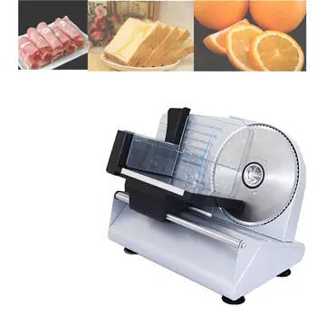 Aliuminio lydinys micro-tonas daugiafunkcinis mėsos slicer mini electric šaldymo mėsa slicer namų automatinė, šviežios mėsos ir mėsos slicer