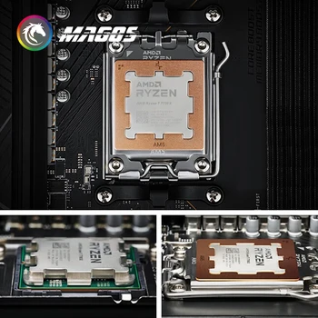 AM5 CPU Raštas Šarvai Anti-Perpildymo Silikonu Patobulintas Šilumos Išsklaidymo Už 7600X 7700X 7900X 7950X